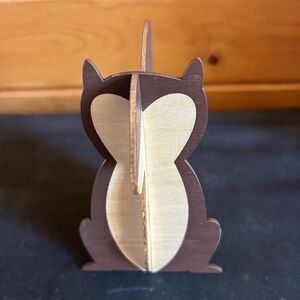 Wooden Squirrel Figurine